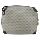 GUCCI Micro GG Canvas Bag PVC Leather Navy Gold 007 115 0093 Auth ar13754-2