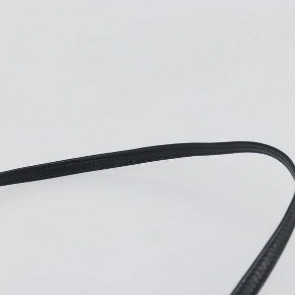 GUCCI Micro GG Canvas Bag PVC Leather Navy Gold 007 115 0093 Auth ar13754