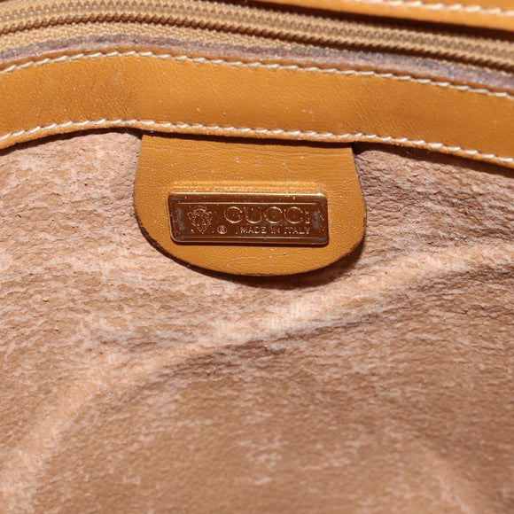 GUCCI Micro GG Supreme Web Sherry Line Bag PVC Beige 001 115 0914 Auth ar13755