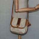 GUCCI Micro GG Supreme Web Sherry Line Bag PVC Beige 001 115 0914 Auth ar13755-22