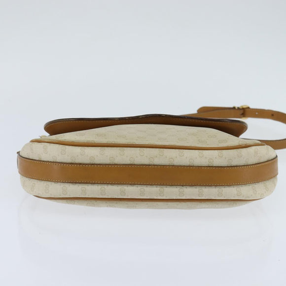 GUCCI Micro GG Supreme Web Sherry Line Bag PVC Beige 001 115 0914 Auth ar13755