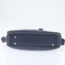 Christian Dior Business Bag Leather 2ways Navy Silver Auth ar13763-5