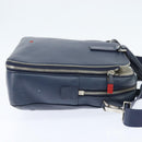 Christian Dior Business Bag Leather 2ways Navy Silver Auth ar13763-4