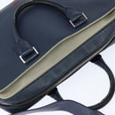 Christian Dior Business Bag Leather 2ways Navy Silver Auth ar13763-6