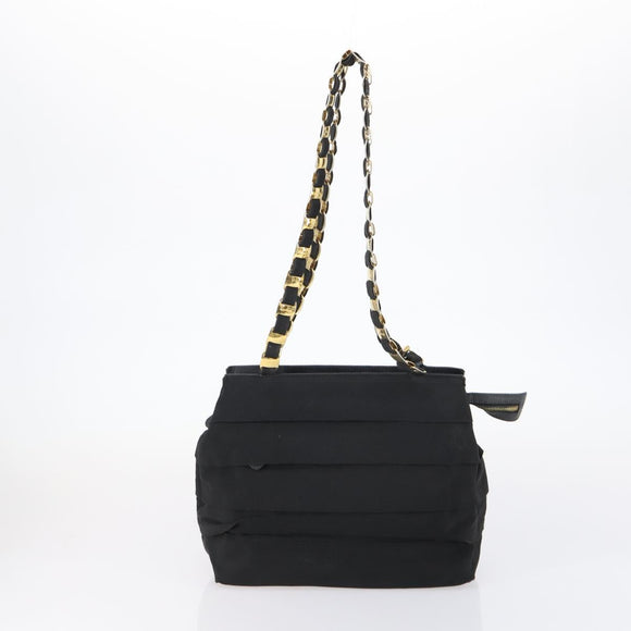 Salvatore Ferragamo Vala Bag Leather Canvas 3 Set Black Auth ar13765