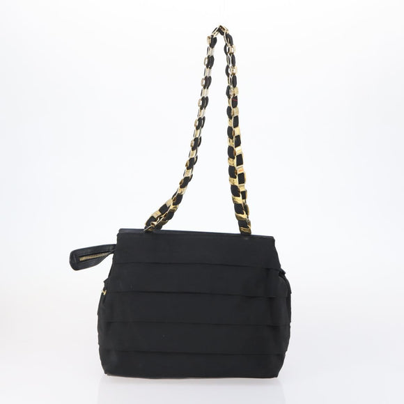 Salvatore Ferragamo Vala Bag Leather Canvas 3 Set Black Auth ar13765