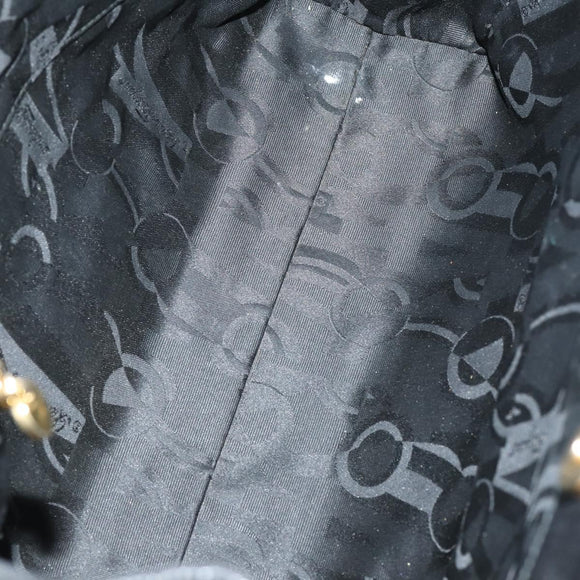 Salvatore Ferragamo Vala Bag Leather Canvas 3 Set Black Auth ar13765