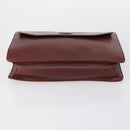 CARTIER Must Line Clutch Bag Leather 3 Set Bordeaux Black beige Auth ar13766-15