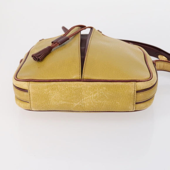 CARTIER Must Line Clutch Bag Leather 3 Set Bordeaux Black beige Auth ar13766