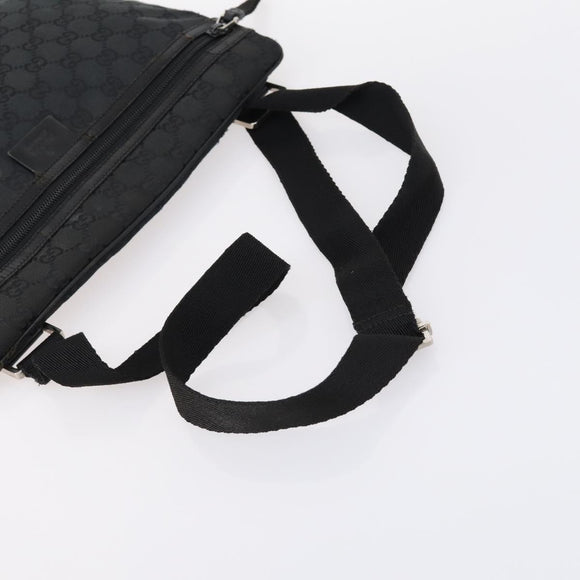 GUCCI GG Canvas Bag Canvas nylon 3 Set Black Auth ar13767