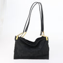 FENDI Pecan Bag Canvas Coated Canvas 3 Set Black Brown Auth ar13768-10