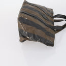FENDI Pecan Bag Canvas Coated Canvas 3 Set Black Brown Auth ar13768-18