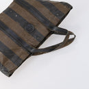 FENDI Pecan Bag Canvas Coated Canvas 3 Set Black Brown Auth ar13768-19