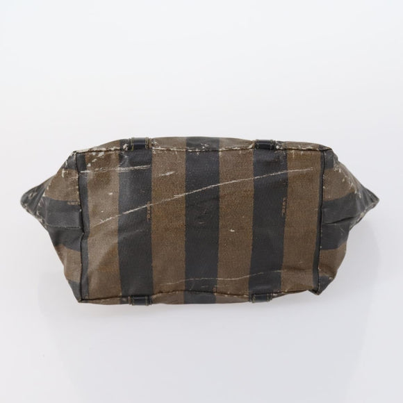 FENDI Pecan Bag Canvas Coated Canvas 3 Set Black Brown Auth ar13768