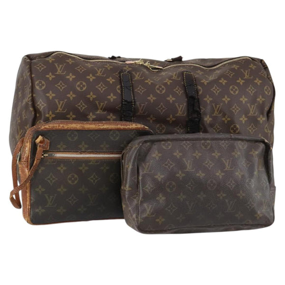 LOUIS VUITTON Monogram Hand Bag 3 Set LV Auth ar13771