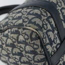 Christian Dior Trotter Canvas Mini Boston Bag Navy Gold Auth ar13772-9
