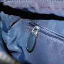 Christian Dior Trotter Canvas Mini Boston Bag Navy Gold Auth ar13772-21