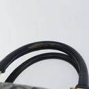 Christian Dior Trotter Canvas Mini Boston Bag Navy Gold Auth ar13772-8