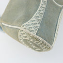 Christian Dior Trotter Canvas Shoulder Bag Light Blue Silver Auth ar13773-16
