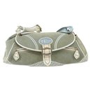 Christian Dior Trotter Canvas Shoulder Bag Light Blue Silver Auth ar13773-13