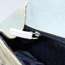 Christian Dior Trotter Canvas Shoulder Bag Light Blue Silver Auth ar13773-21