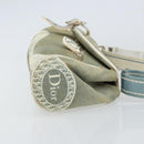 Christian Dior Trotter Canvas Shoulder Bag Light Blue Silver Auth ar13773-3