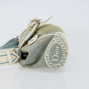 Christian Dior Trotter Canvas Shoulder Bag Light Blue Silver Auth ar13773-4