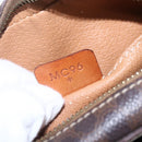 CELINE Macadam Canvas Shoulder Bag PVC Leather Brown Gold Auth ar13775-21