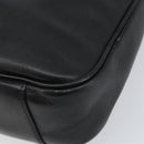 GUCCI Bamboo Umhängetasche Leder Schwarz Silber 001 1638 Auth ar13776-9