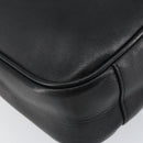 GUCCI Bamboo Shoulder Bag Leather Black Silver 001 1638 Auth ar13776-14