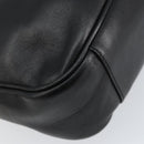 GUCCI Bamboo Shoulder Bag Leather Black Silver 001 1638 Auth ar13776-16