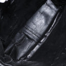 GUCCI Bamboo Shoulder Bag Leather Black Silver 001 1638 Auth ar13776-10