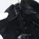 GUCCI Bamboo Shoulder Bag Leather Black Silver 001 1638 Auth ar13776-19