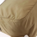 PRADA Shoulder Bag Nylon Beige Silver Auth ar13777-16