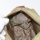 PRADA Shoulder Bag Nylon Beige Silver Auth ar13777-25