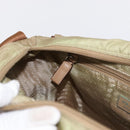 PRADA Shoulder Bag Nylon Beige Silver Auth ar13777-26