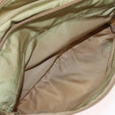 PRADA Shoulder Bag Nylon Beige Silver Auth ar13777-11