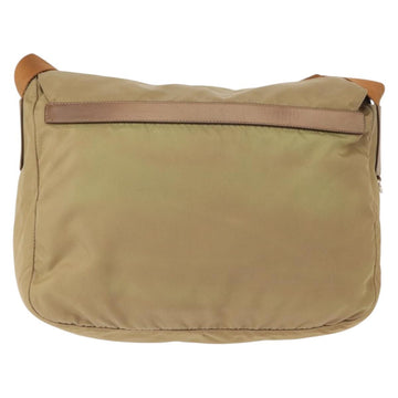 PRADA Shoulder Bag Nylon Beige Silver Auth ar13777 - 0