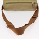 PRADA Shoulder Bag Nylon Beige Silver Auth ar13777-7