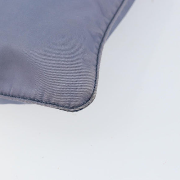 PRADA Shoulder Bag Nylon Light Blue Silver Auth ar13778