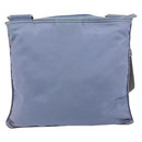 PRADA Umhängetasche Nylon Hellblau Silber Auth ar13778-2