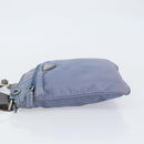 PRADA Umhängetasche Nylon Hellblau Silber Auth ar13778-4