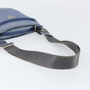 PRADA Umhängetasche Nylon Hellblau Silber Auth ar13778-7