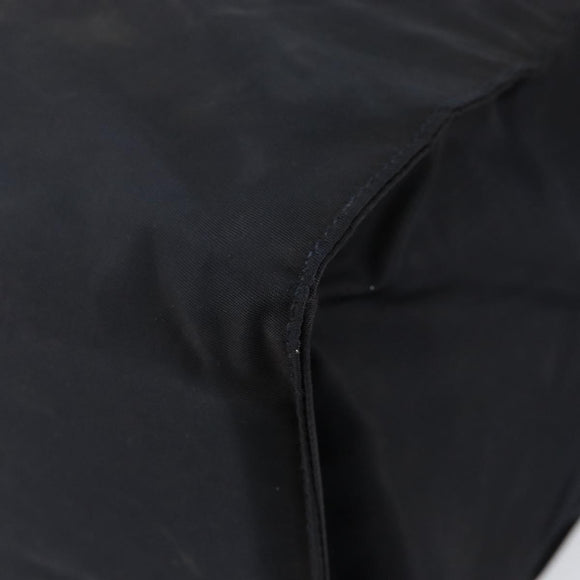 PRADA Hand Bag Nylon Black Gold Auth ar13780