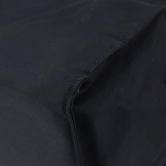 PRADA Hand Bag Nylon Black Gold Auth ar13780