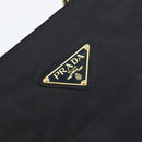 PRADA Hand Bag Nylon Black Gold Auth ar13780-17