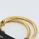 PRADA Hand Bag Nylon Black Gold Auth ar13780-8