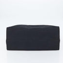 PRADA Hand Bag Nylon Black Gold Auth ar13780-5