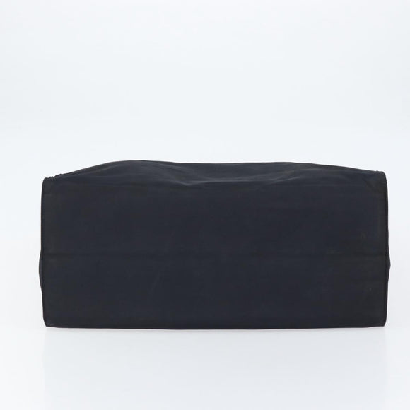 PRADA Hand Bag Nylon Black Gold Auth ar13780