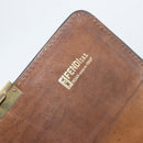 FENDI Zucca Canvas Shoulder Bag Black Brown Auth ar13781-11